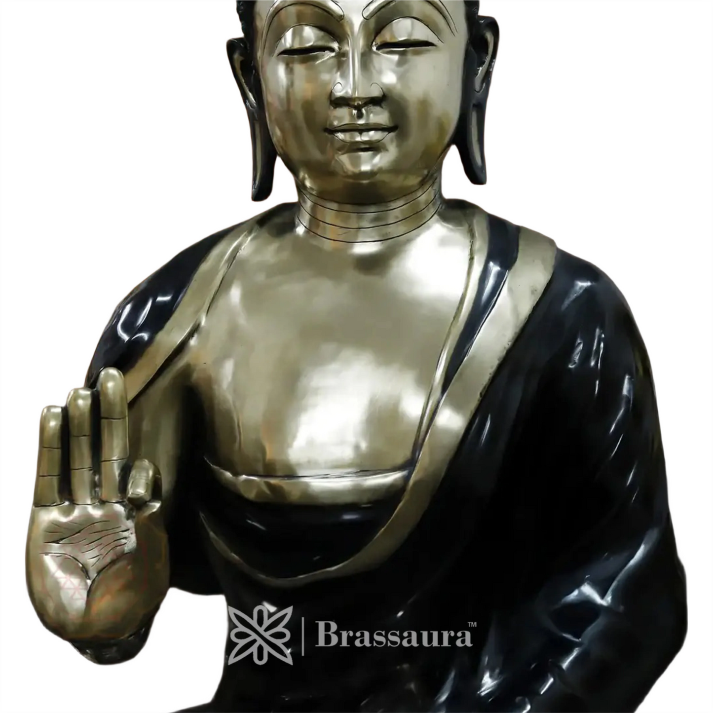 Brass Buddha For Home And Décor Weight 250 Kg Height 66 Inch