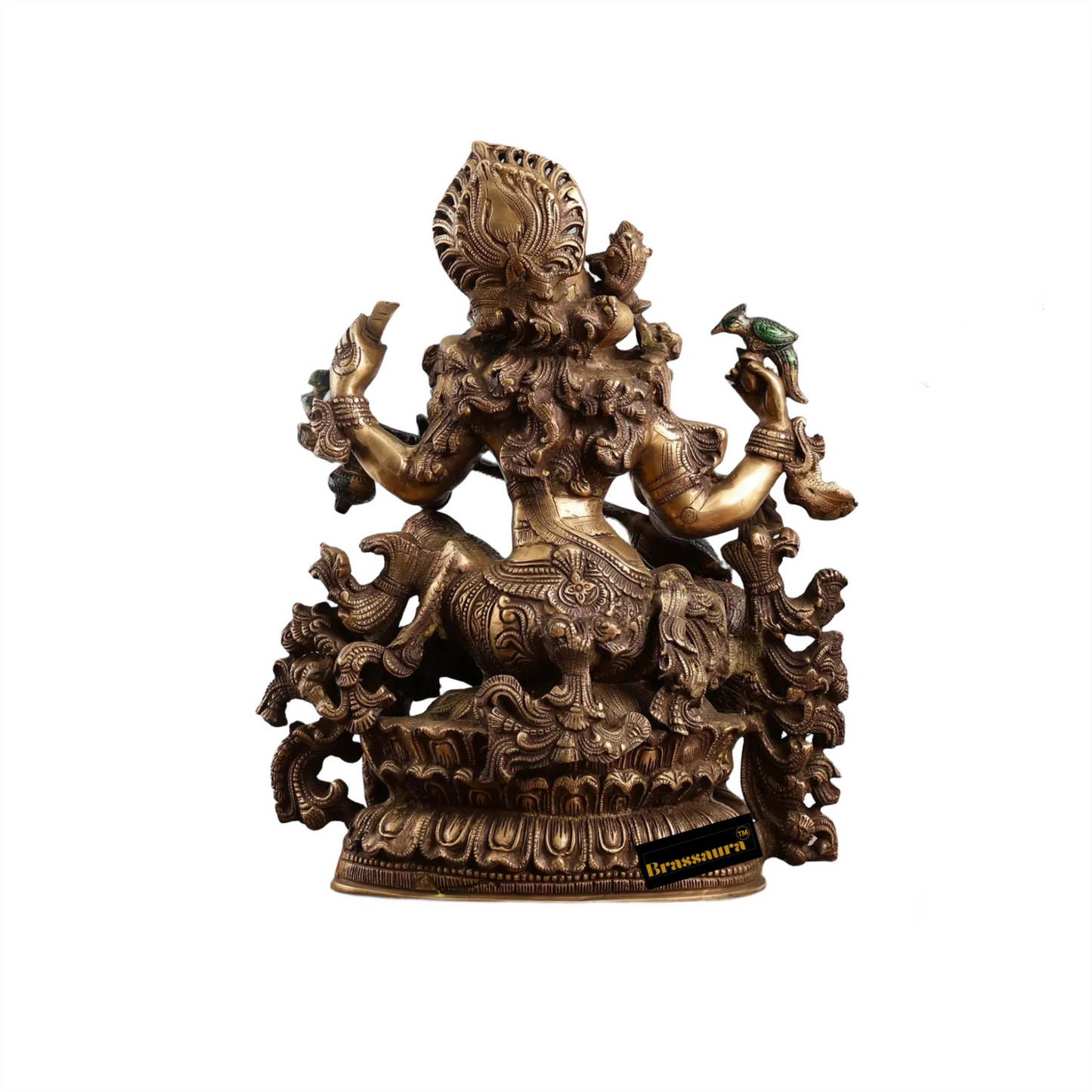 Brass Saraswati Idol for Home and Decor Height 16 Inches & Weight 18 Kgs