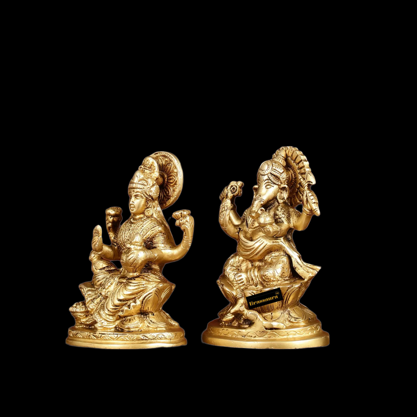 Brass Artistic Lakshmi Ganesh Height 5 Inches & Weight 2 Kgs