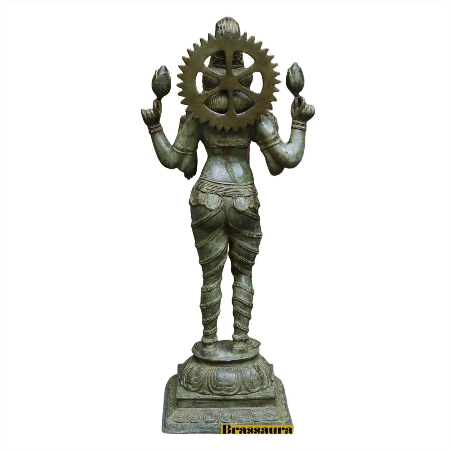 Brass Laxmi Idol for Home and Decor Height 51 Inches & Weight 49.66 Kgs