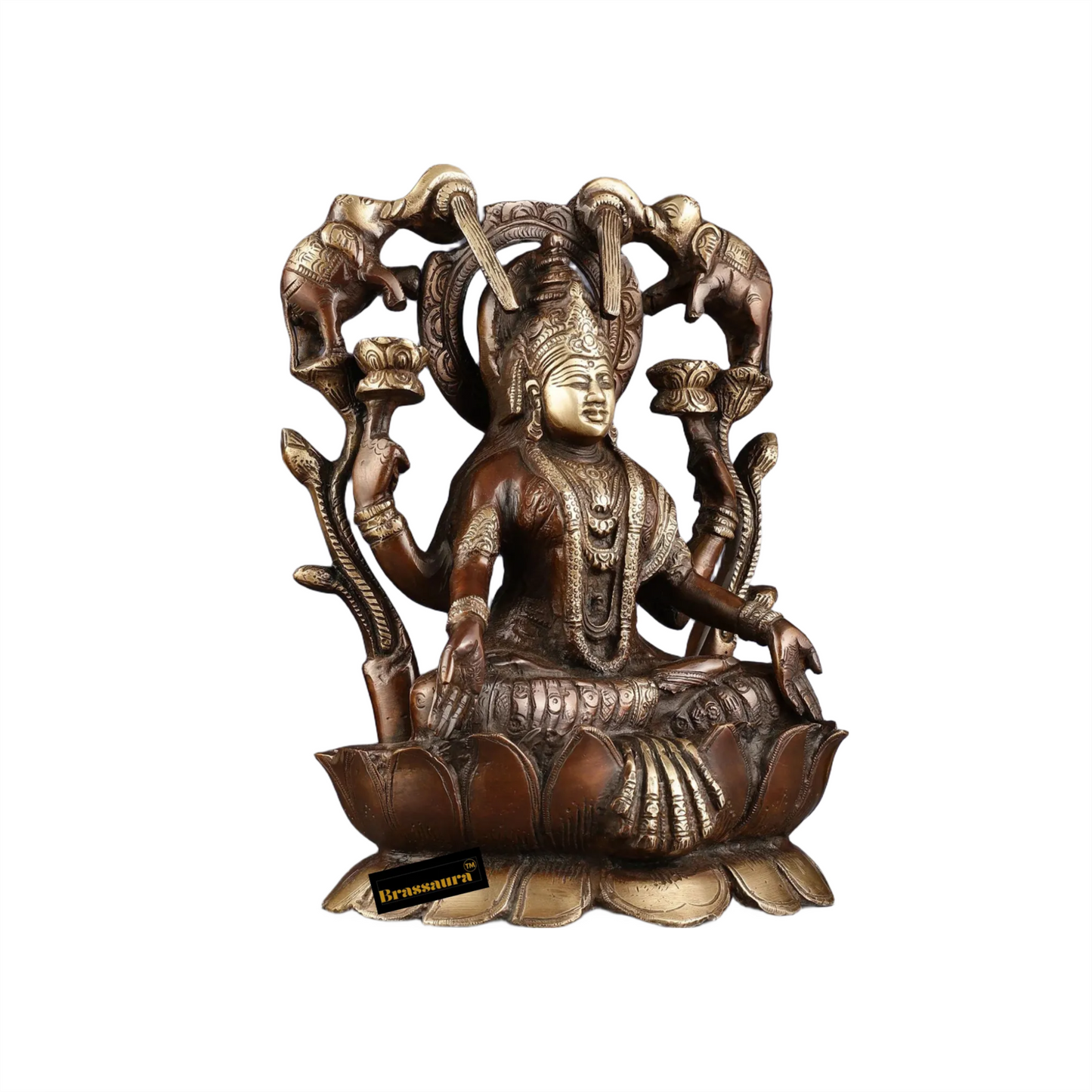 Brass Laxmi Idol for Home and Decor Height 12 Inches & Weight 5.5 Kgs