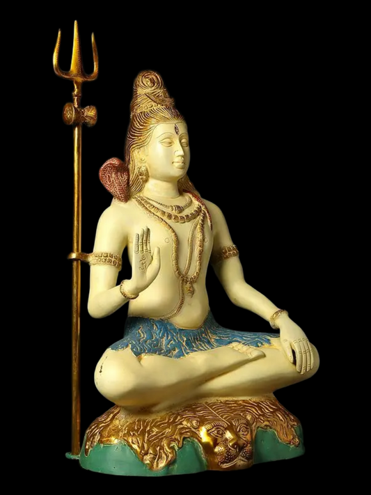 Brassaura® Brass Shiva Statue | Height 24 Inches & Weight 17.40 kg