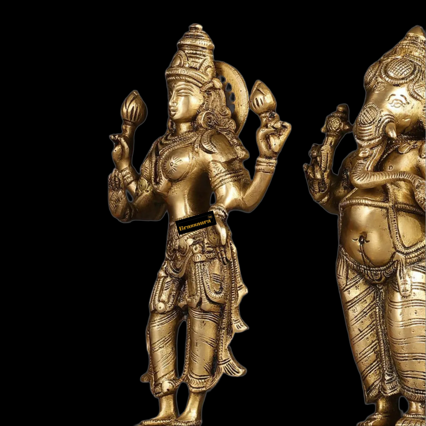 Brass Artistic Lakshmi Ganesh Height 10 Inches & Weight 9 Kgs