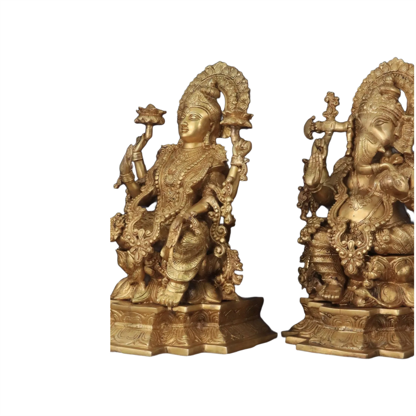 Brass Artistic Lakshmi Ganesh Height 18 Inches & Weight 40 Kgs