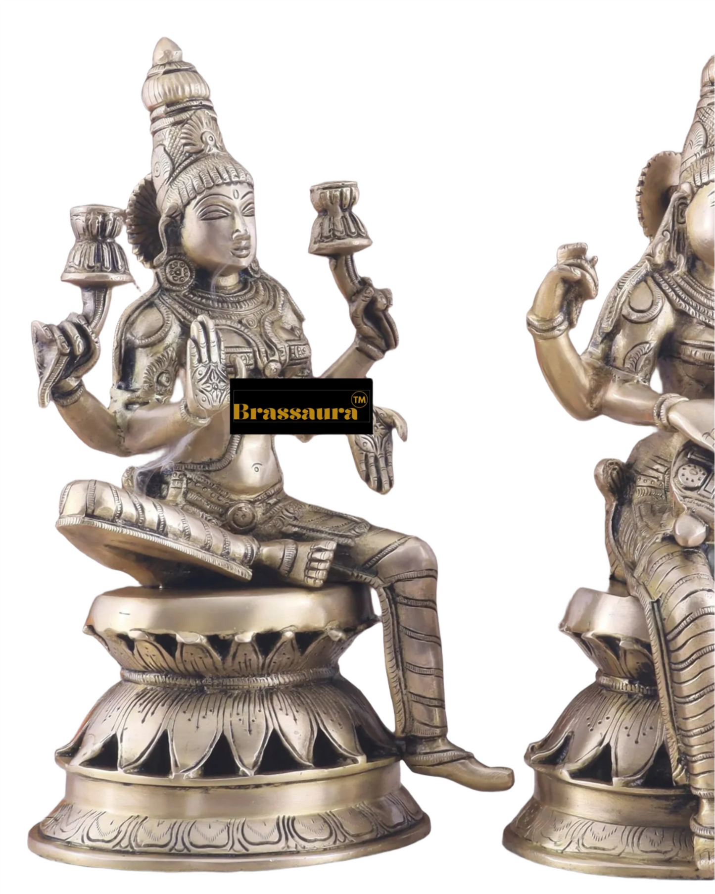 Brass Laxmi Idol for Home and Decor Height 12 Inches & Weight 9 Kgs