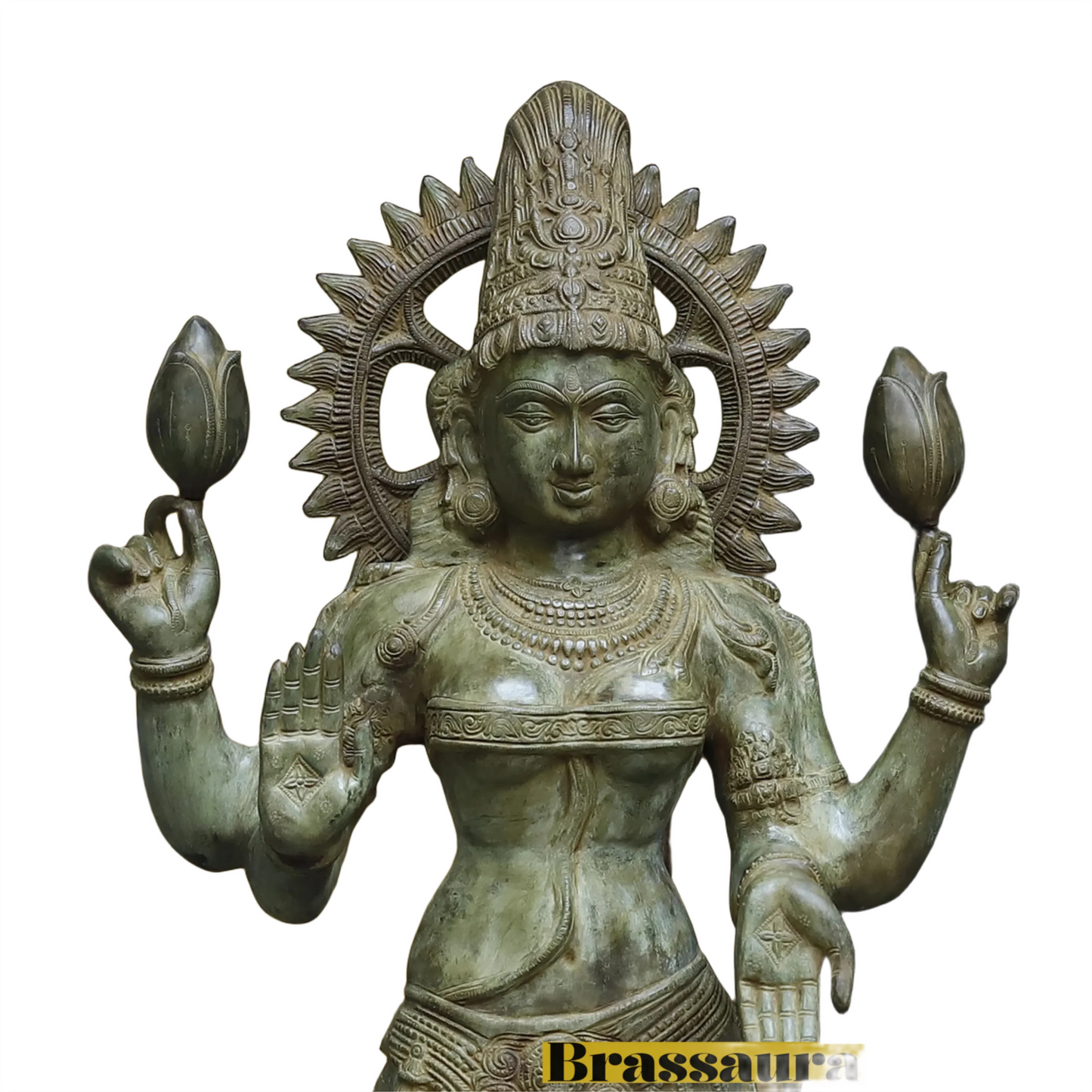 Brass Laxmi Idol for Home and Decor Height 51 Inches & Weight 49.66 Kgs