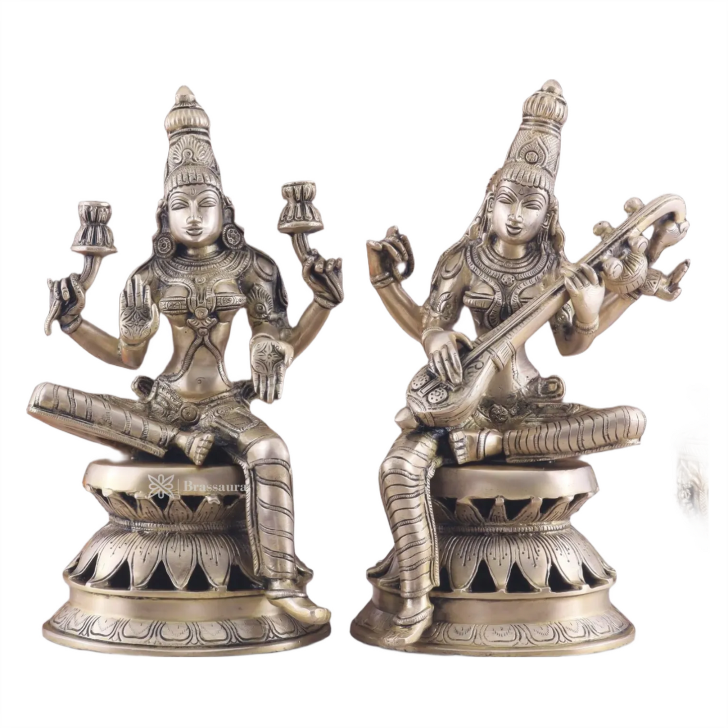 Brass Laxmi Idol for Home and Decor Height 12 Inches & Weight 9 Kgs