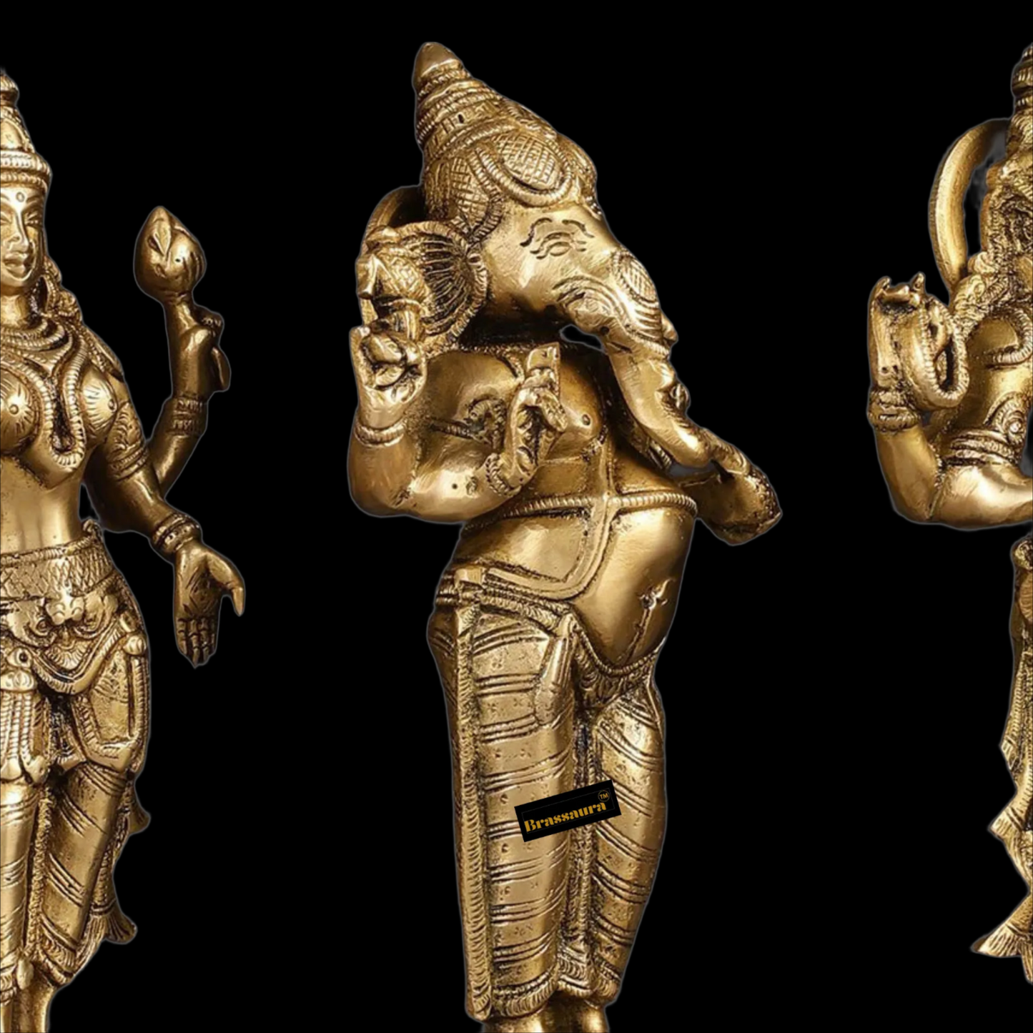 Brass Artistic Lakshmi Ganesh Height 10 Inches & Weight 9 Kgs