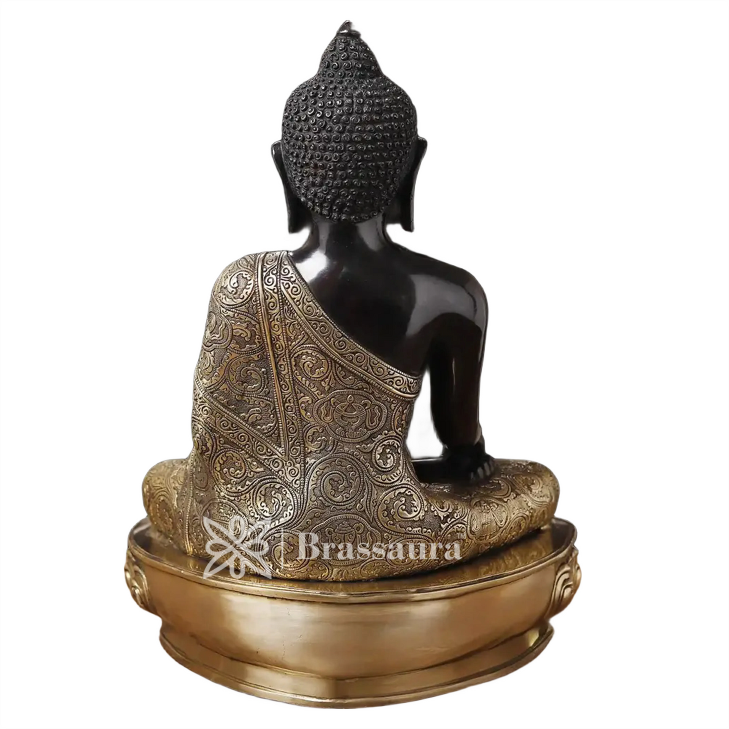Brass Buddha For Home And Décor Weight 23.71 Kg Height 22 Inch