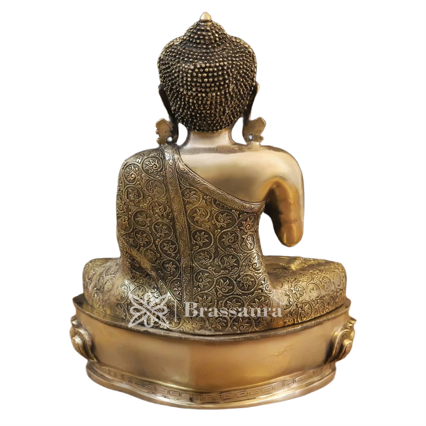 Brass Buddha For Home And Décor Weight 22.78 Kg Height 21 Inch