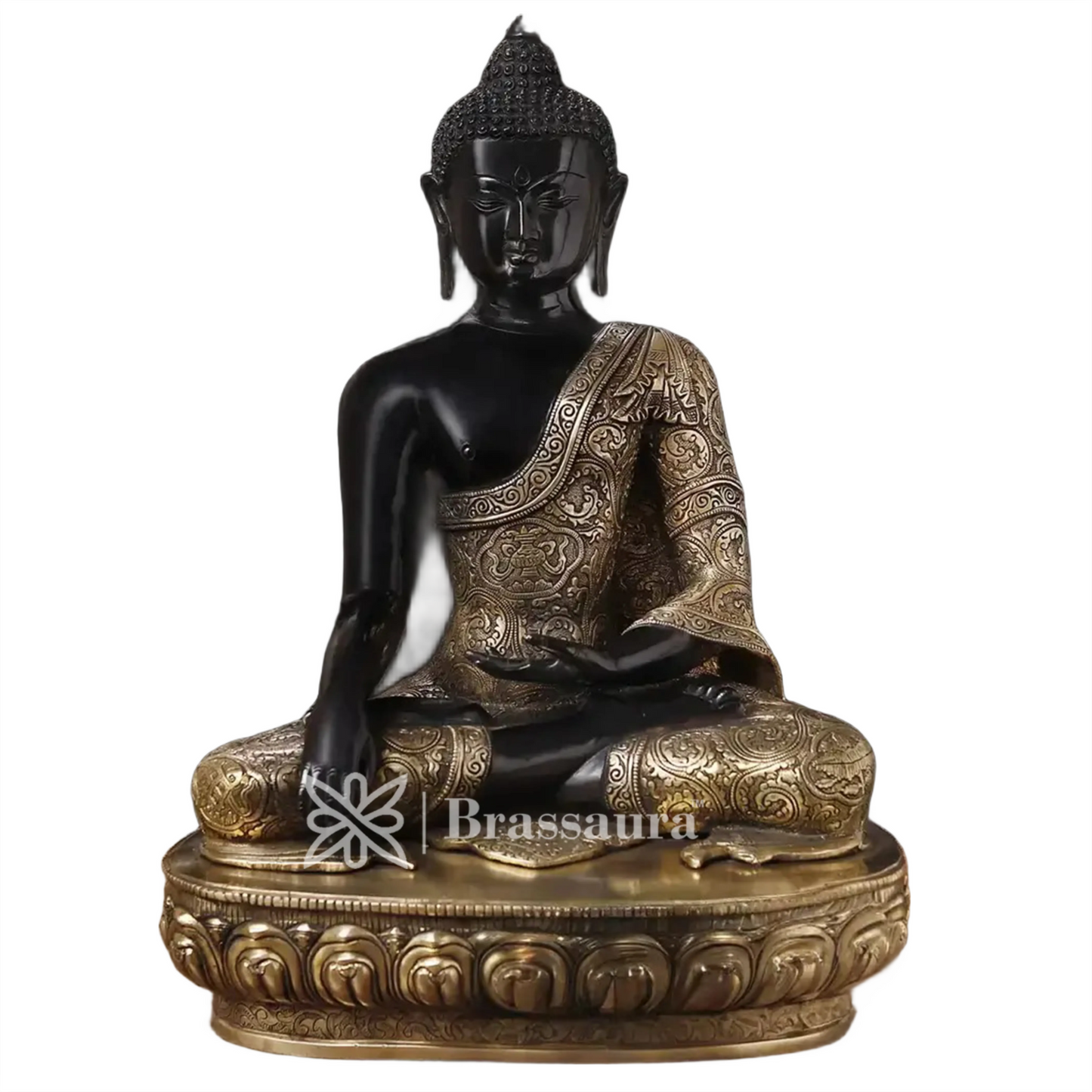 Brass Buddha For Home And Décor Weight 23.71 Kg Height 22 Inch