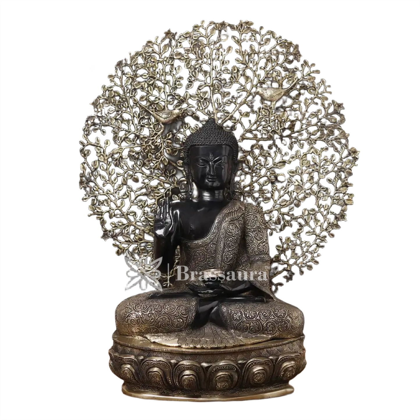 Brass Buddha For Home And Décor Weight 29.63 kg Height 29 Inch