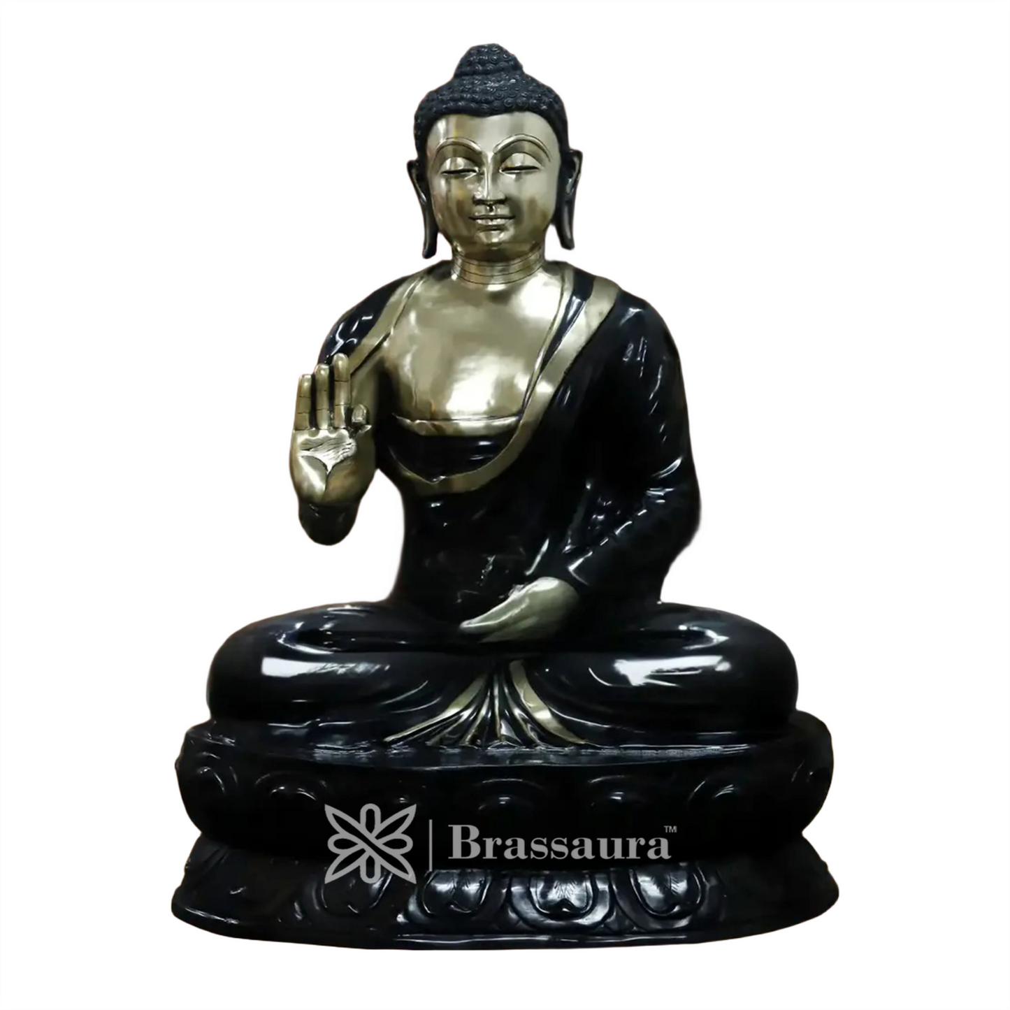 Brass Buddha For Home And Décor Weight 250 Kg Height 66 Inch