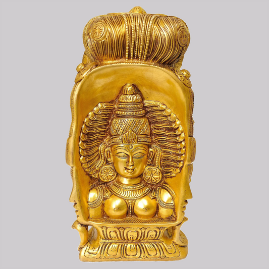 Brassaura® Ídolo de Latão Mukhalingam | Altura 20,32 cm e Peso 2,81 kg