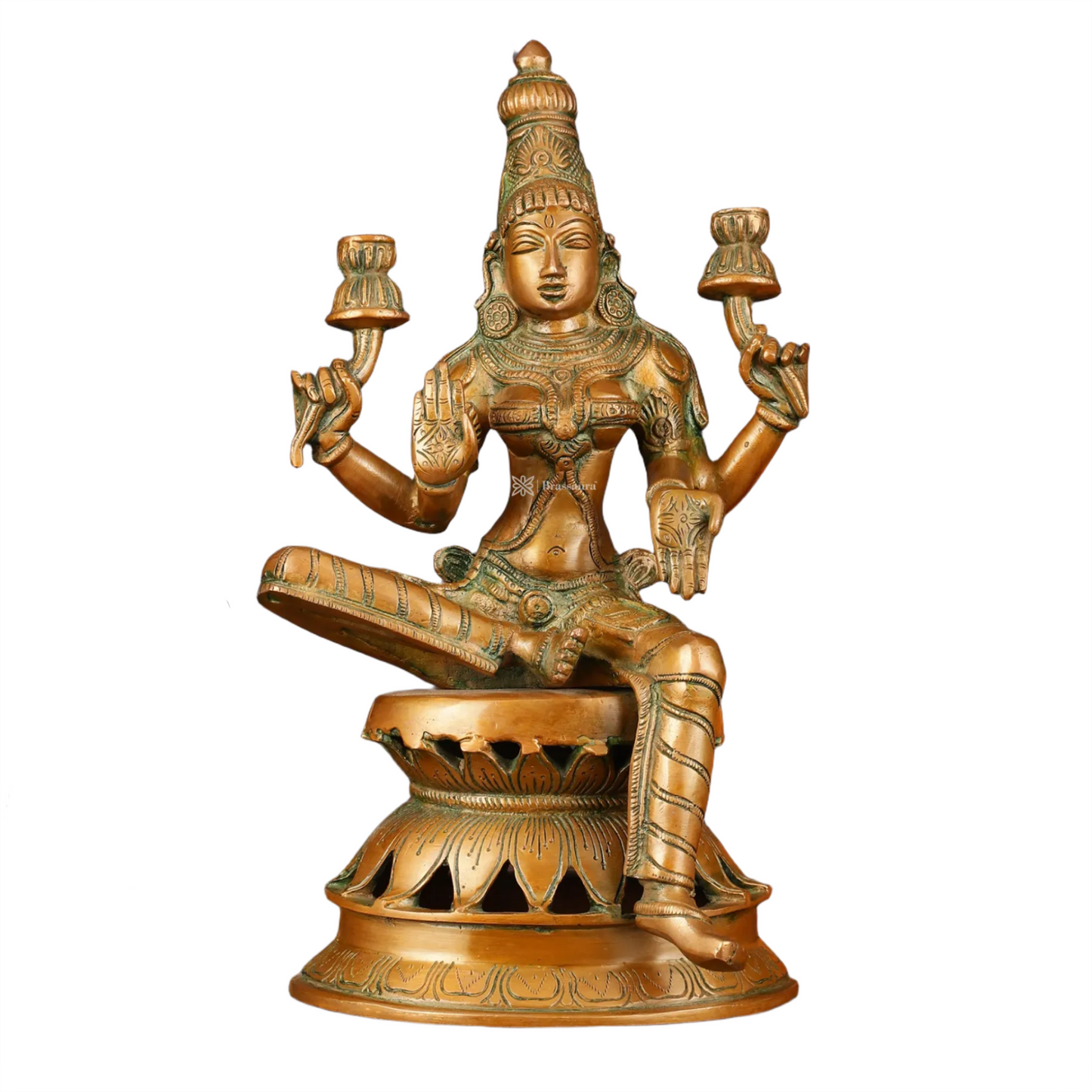Brass Laxmi Idol for Home and Decor Height 12 Inches & Weight 4 Kgs