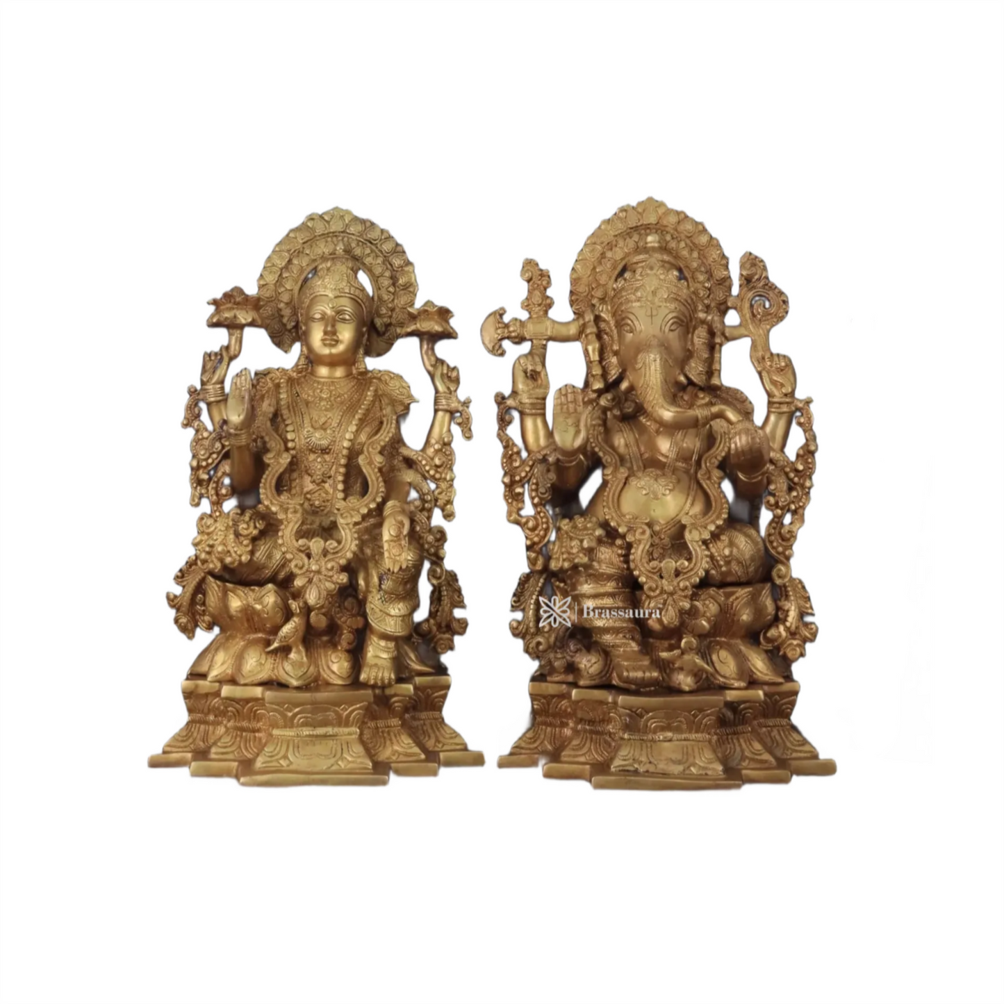 Brass Artistic Lakshmi Ganesh Height 18 Inches & Weight 40 Kgs