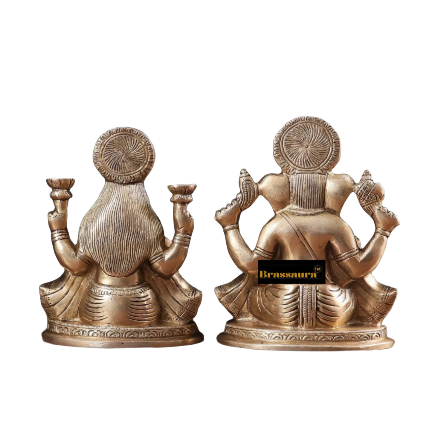Brass Artistic Lakshmi Ganesh Height 6 Inches & Weight 2.6 Kg