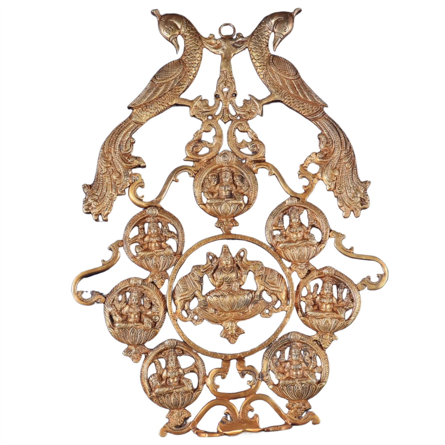 Brass Astha Laxmi Wall Hanging for Home and Decor Home Height 18 Inches & Weight 2.75 Kgs