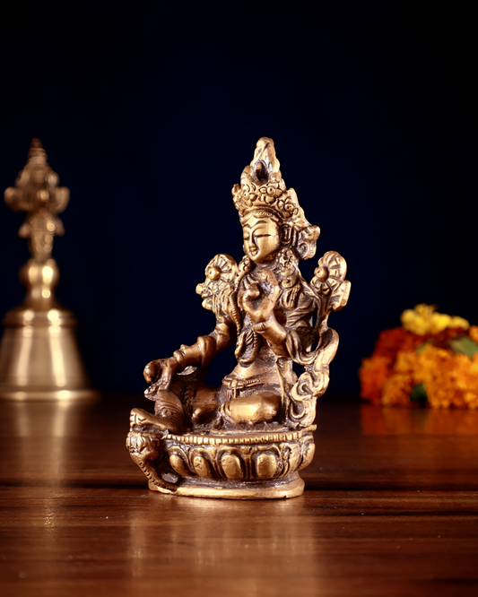 Brass Classic Tara Weight 0.300 Kg & Height 3.5 Inch