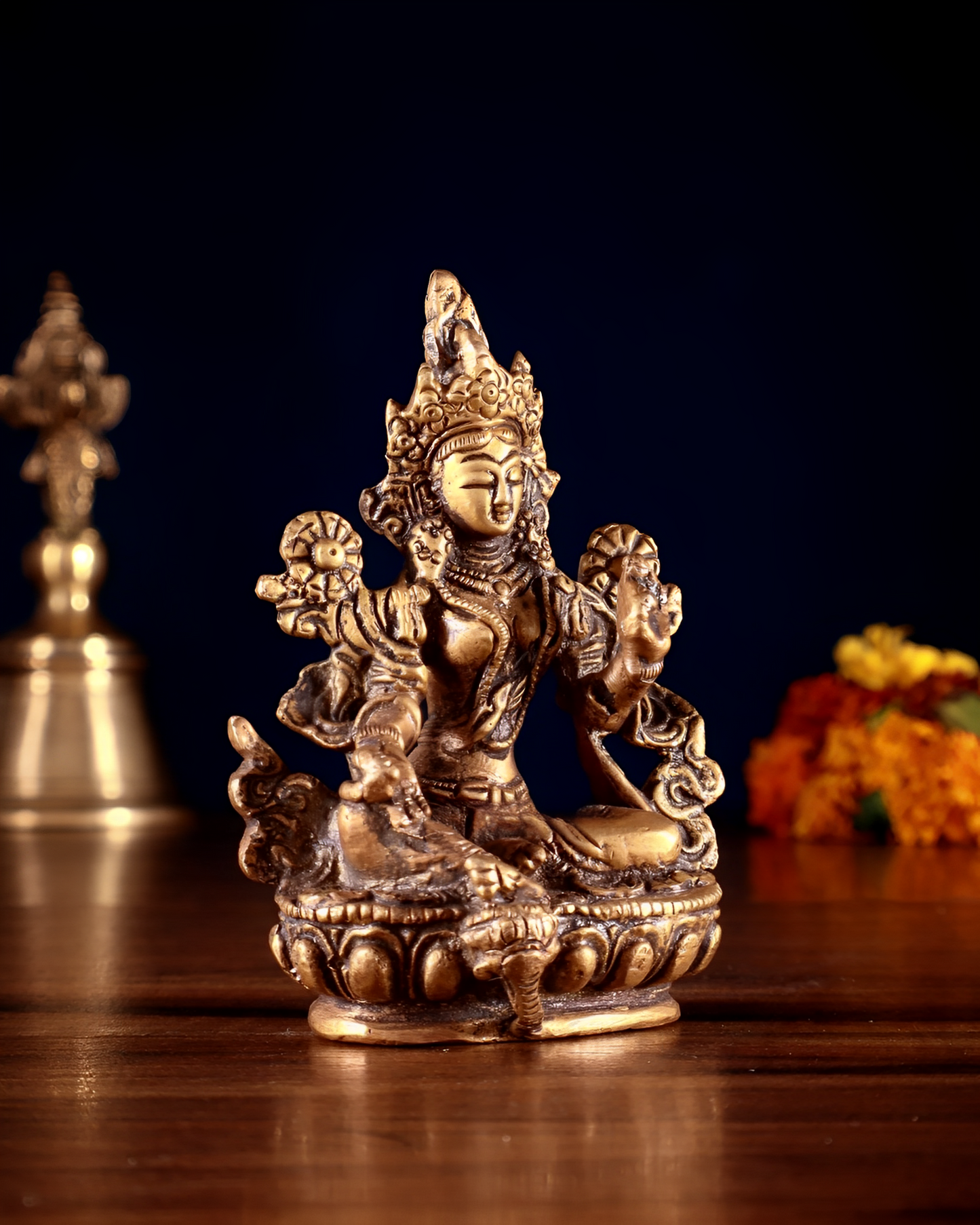 Brass Classic Tara Weight 0.300 Kg & Height 3.5 Inch
