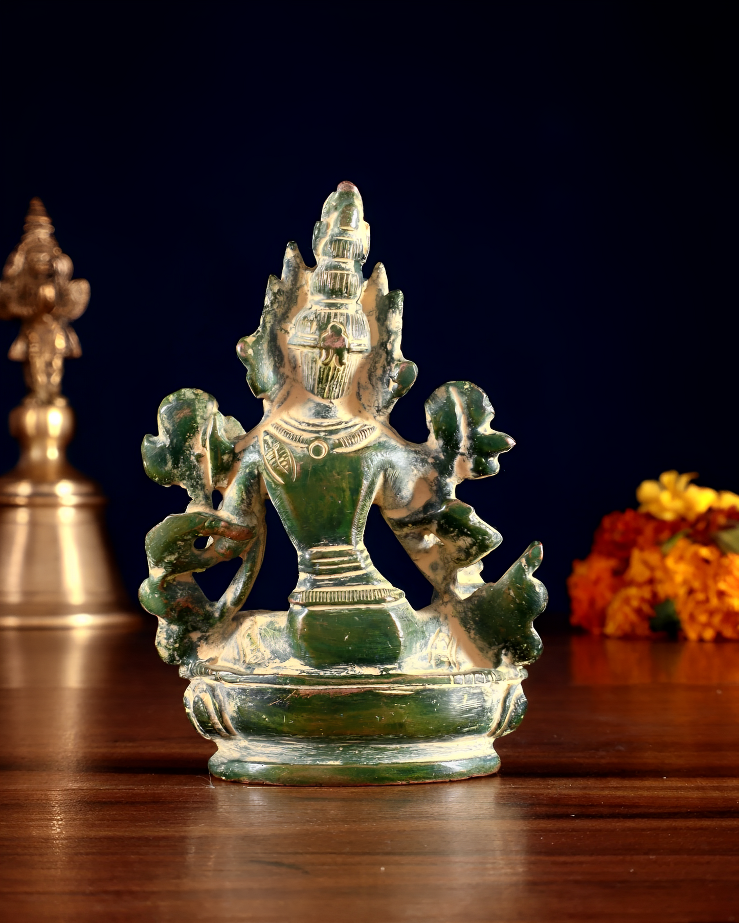 Brass Artistic Tara Weight 0.300 Kg & Height 3.5 Inch