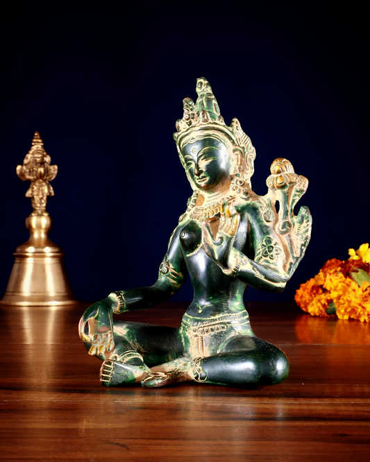 Brass Tara Weight 0.975 Kg & Height 5.5 Inch