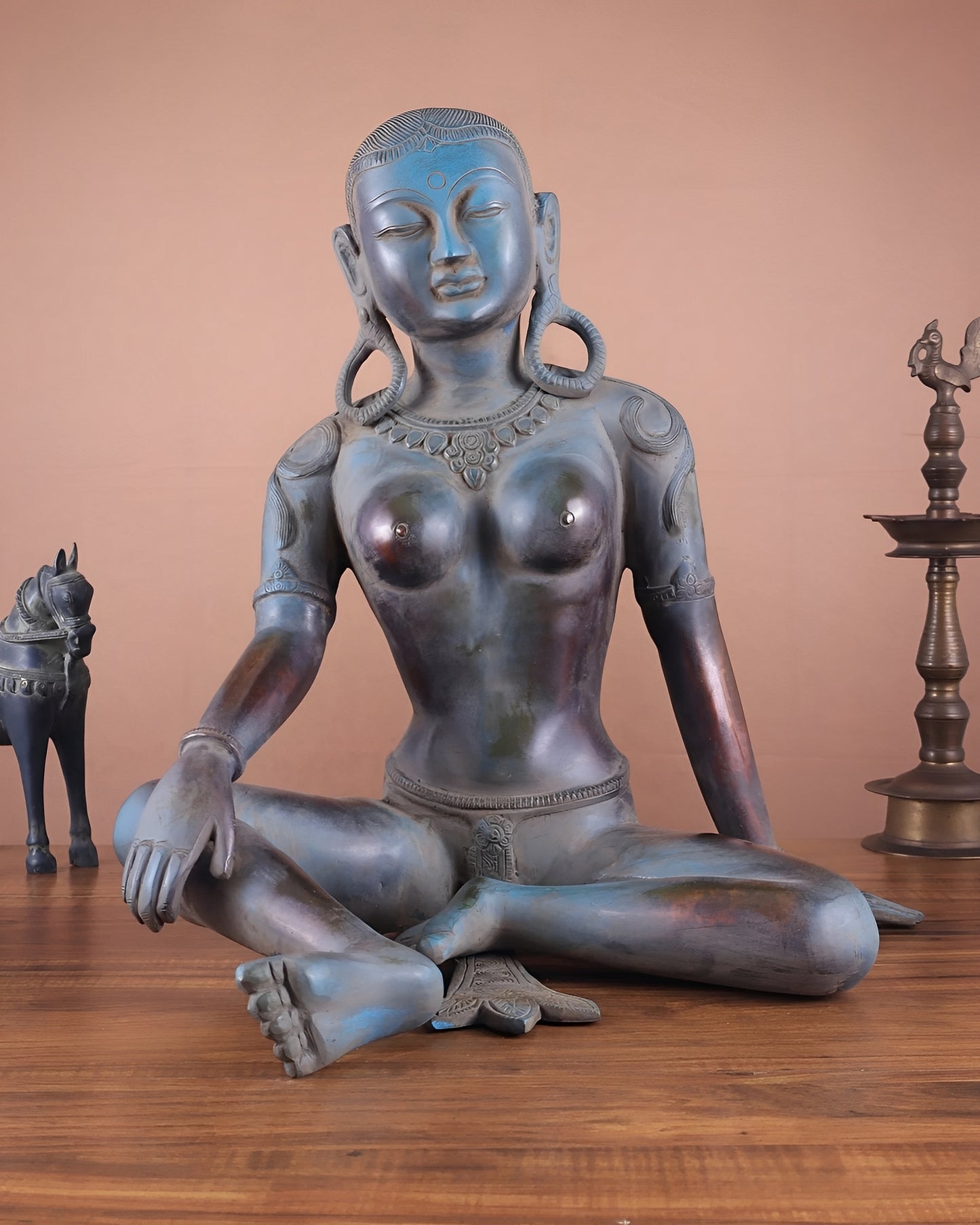 Brass Artistic Tara Weight 15.48 Kg