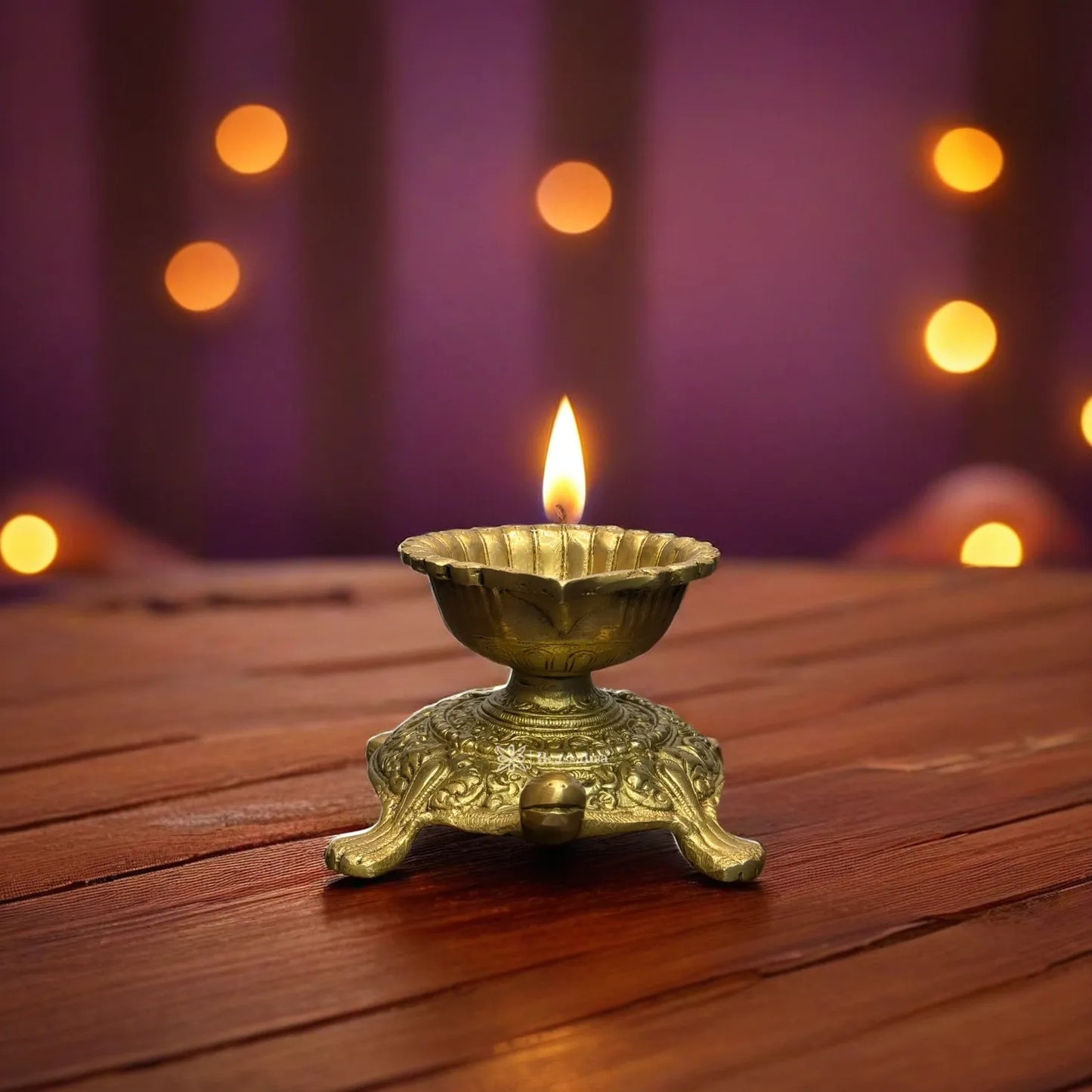 Brass Tortoise Diya for Home Decor and Diwali Gift Items Weight 1.55 Kg Height 5.1 inch