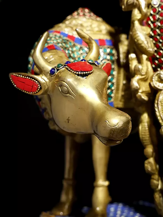 Brassaura® Brass Krishna Statue | Height 69.5 cm & Weight 23.55 kg