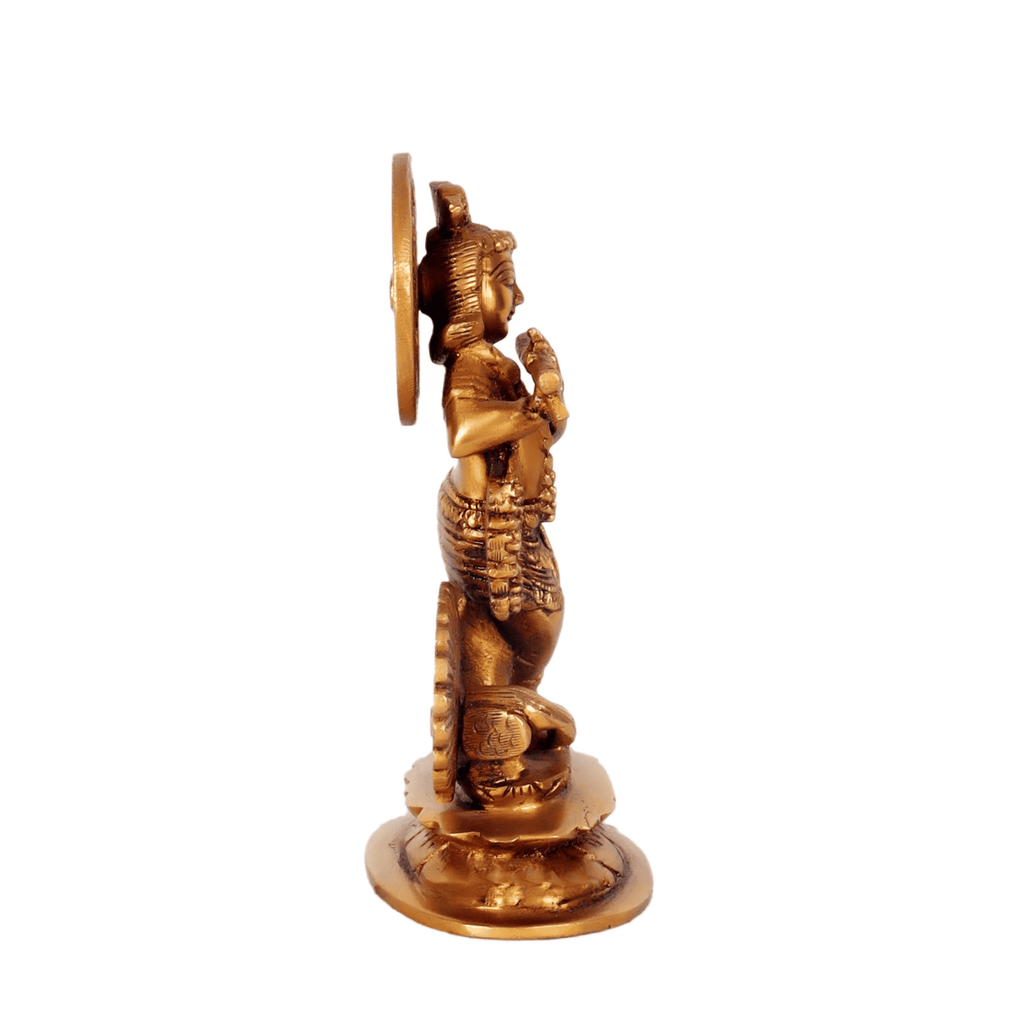 Brassaura™ Muralidhar Krishna Brass Idol | Pure Brass | Height 14.5 cm & Weight 0.83 Kg