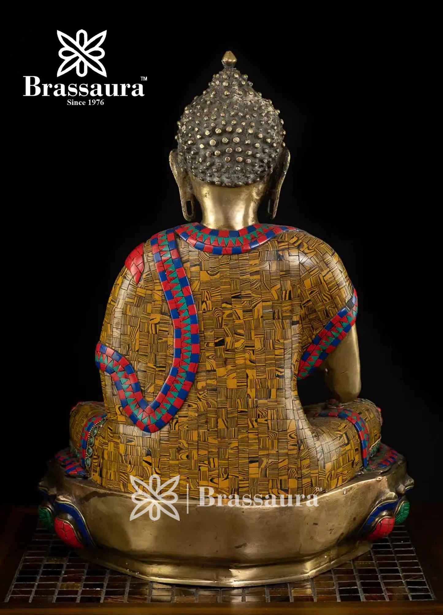 Brass Buddha For Home And Décor Weight 11 kg Height 19 Inch