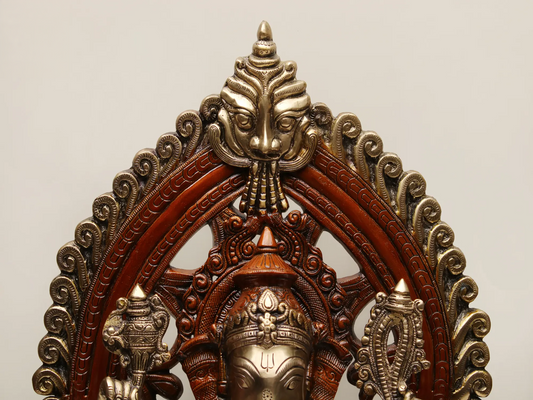 Brassaura™ Majestic Arch Ganesha in Brass | Height 25 Inches & Weight 27.75 kgs
