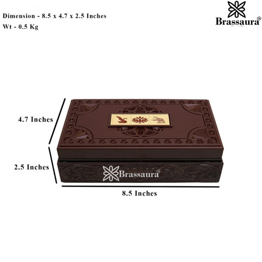 Brass Royal Golden Lakshmi Ganesh Saraswati Weight 0.5 Kg & Height 2.5 Inch