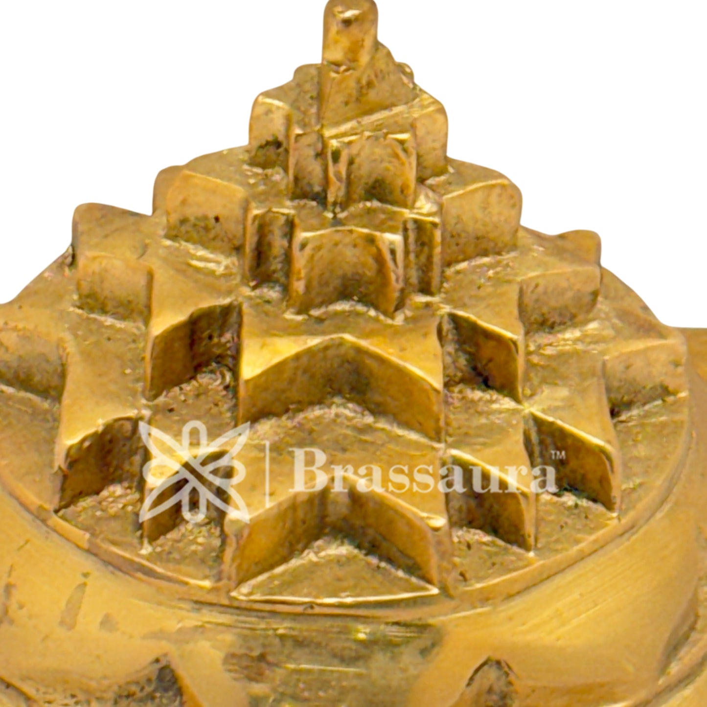 Brass Shaligram Yantra Idol for Home and Decor Weight 1 Kg Height 8 cm