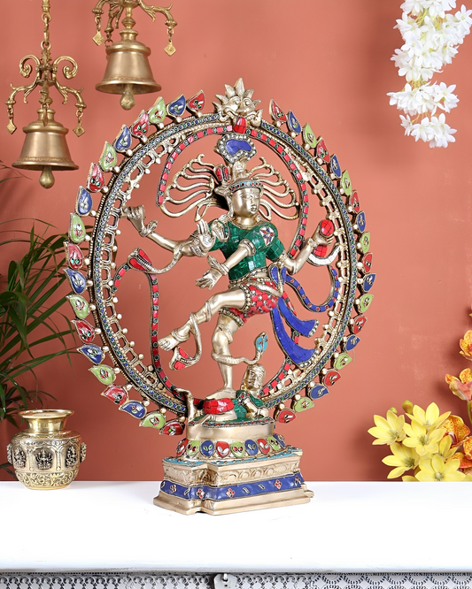 Brassaura® Brass Nataraja Statue | Height 25 Inches