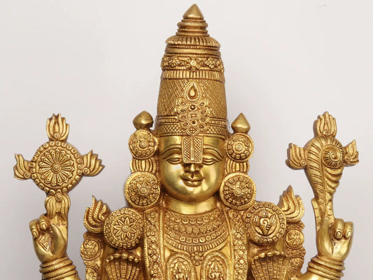 Estátua de Latão Brassaura® Lord Balaji | Altura 96,5 cm e Peso 32,75 kg