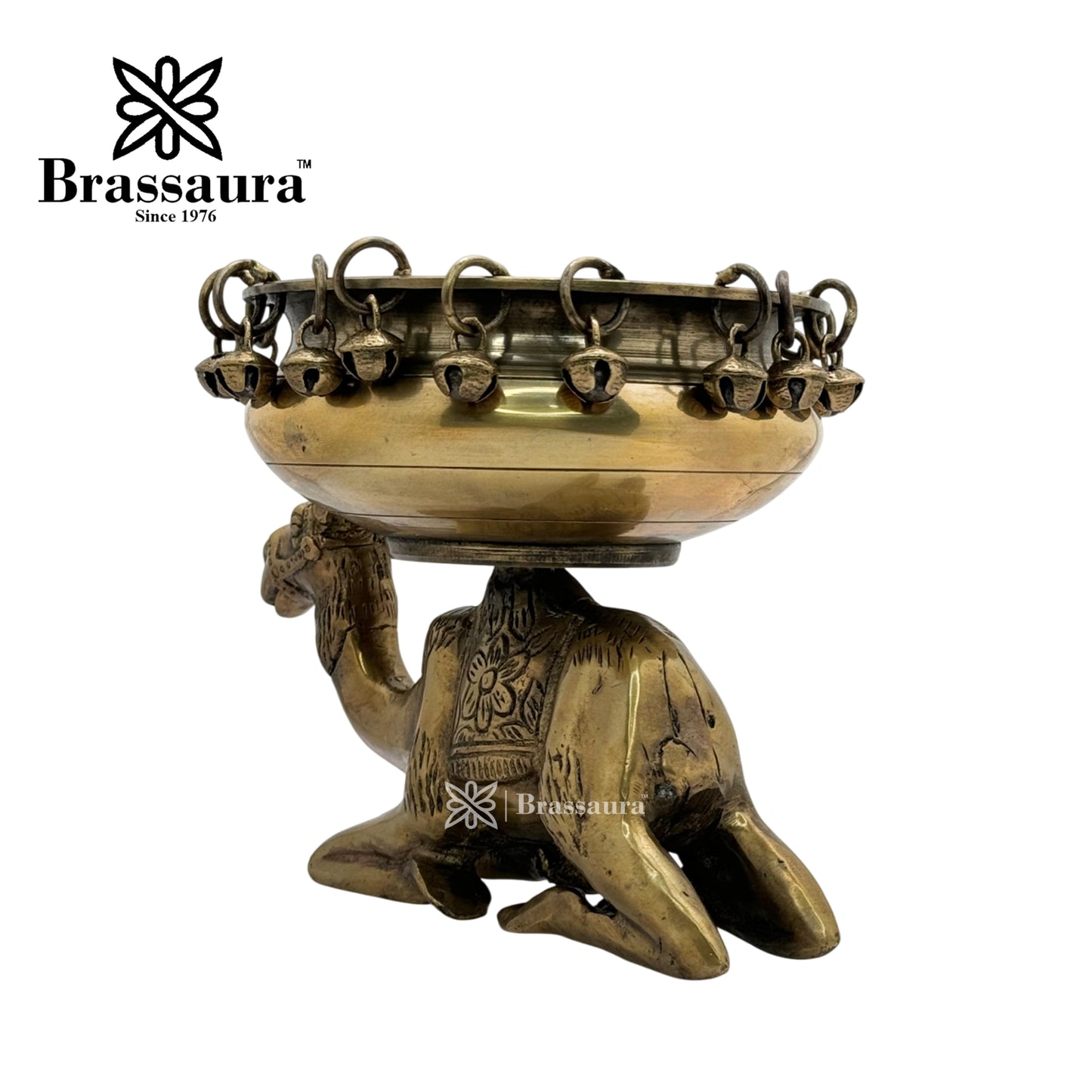Brass Camel Urli Idol for Home and Decor Weight 3 Kg Height 21 cm