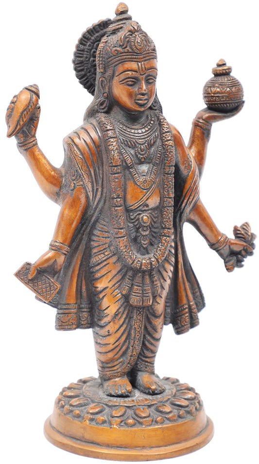 Brassaura® 黄铜达南瓦特里雕像 | 高 10 英寸,重 2.60 千克