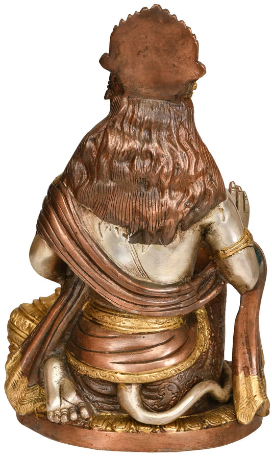 ब्रासौर्रा® आशीर्वाद हनुमान मूर्ति | पीतल की प्रतिमा | ऊंचाई 9.25 इंच और वज़न 3 किलोग्राम