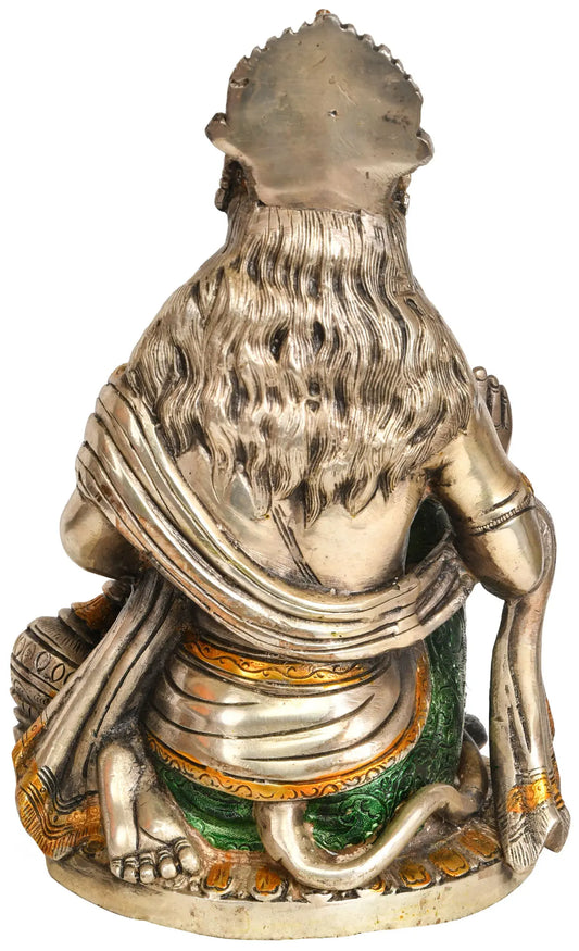 ब्रासौउरा® ब्लेसिंग हनुमान मूर्ति | पीतल की प्रतिमा | ऊंचाई 9.25 इंच और वज़न 3 किलोग्राम