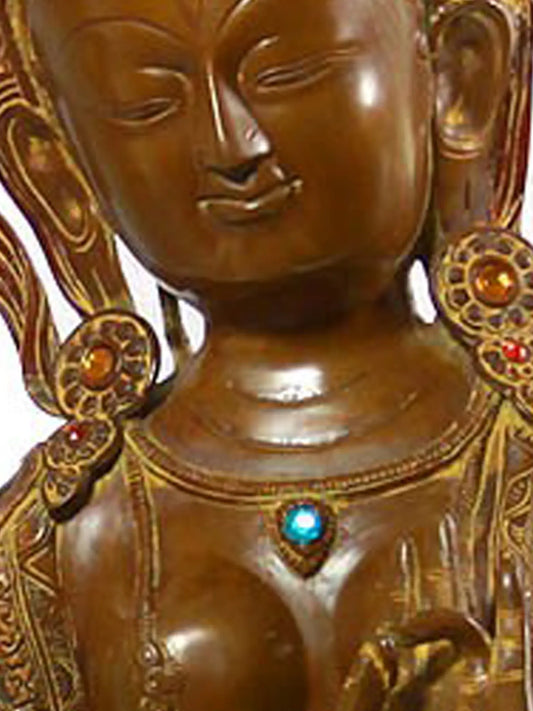 ब्रासौर® तारा एंटीक फिनिश में | पीतल की मूर्ति | ऊंचाई 28 इंच और वजन 24.30 किग्रा