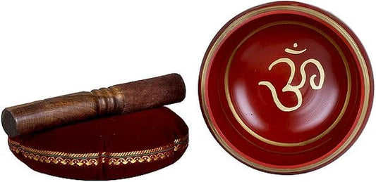 Brassaura® Brass Singing Bowl with Wood and Cloth