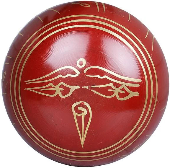 Brassaura® Brass Tibetan Buddhist Singing Bowl | Height 2.75 Inches