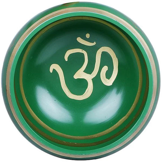 Brassaura® Brass Tibetan Buddhist OM Singing Bowl | Height 2.75 Inches