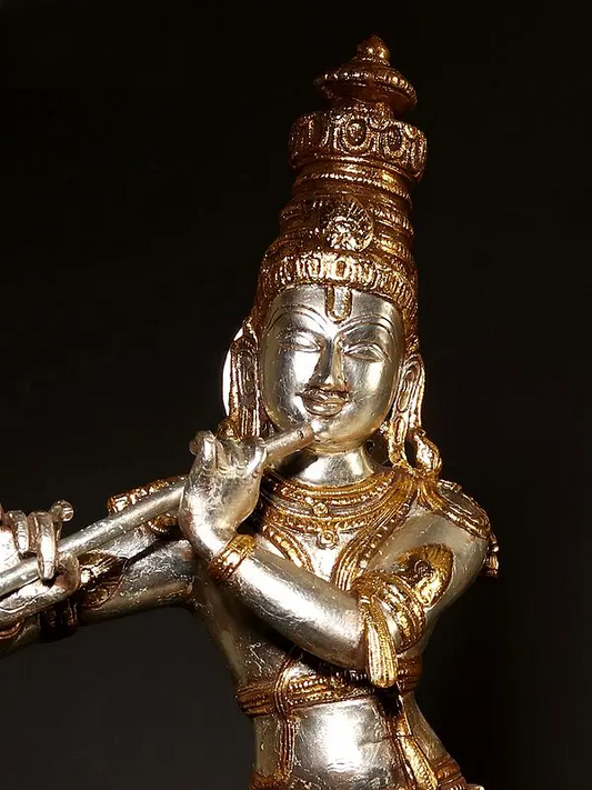 Brassaura® Brass Krishna Statue | Height 23 Inches & Weight 8.20 kg