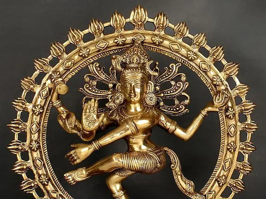 Brassaura® Brass Nataraj Statue | Height 13.2 Inches & Weight 11 kg