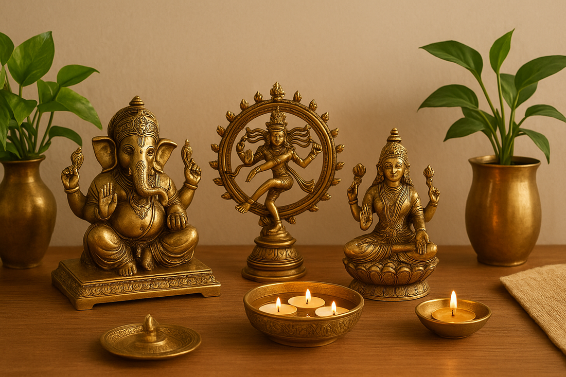 How to Style Brass Idols and Decor for a Post-Diwali Home Glow-Up | Brassaura Guide