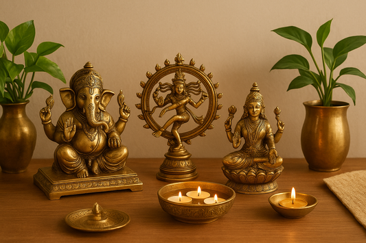 How to Style Brass Idols and Decor for a Post-Diwali Home Glow-Up | Brassaura Guide