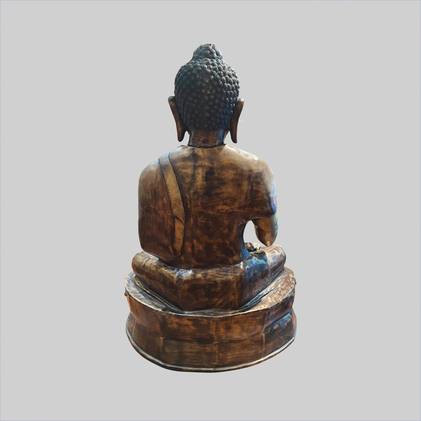 Brassaura® Grand Seated Buddha Statue | Two-Tone Brass Masterpiece | Height 67 Inches & Weight 240 Kgs