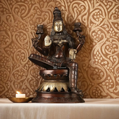 Brass Laxmi Idol for Home and Decor Height 12 Inches & Weight 4.5 Kgs